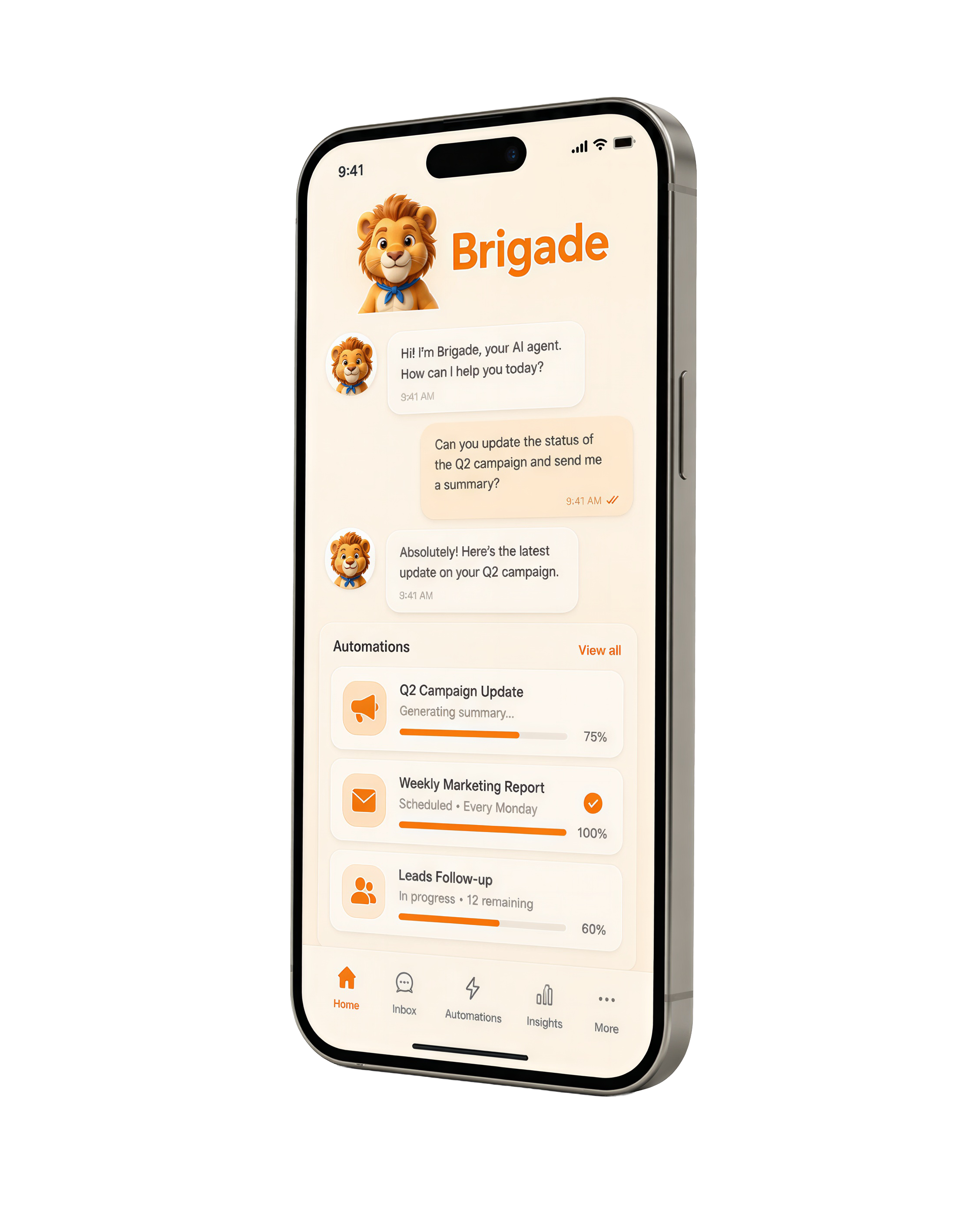 Brigade running on its own phone